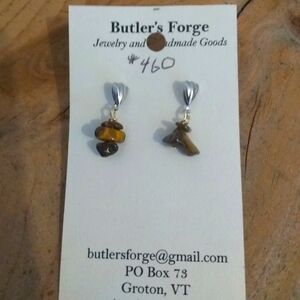 Butler's Forge Handmade Semi Precious Stone Drop Earrings NWT